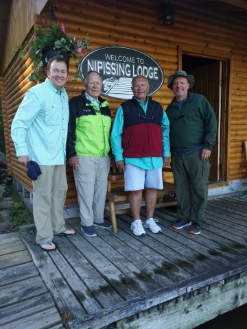 Our American guests Patrick, Ralph, Robert and Jeff on their annual trip to the lodge.